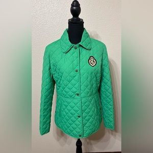 Lauren Ralph Lauren: NWOT Women’s Diamond Quilted Crest Jacket Green. Size M